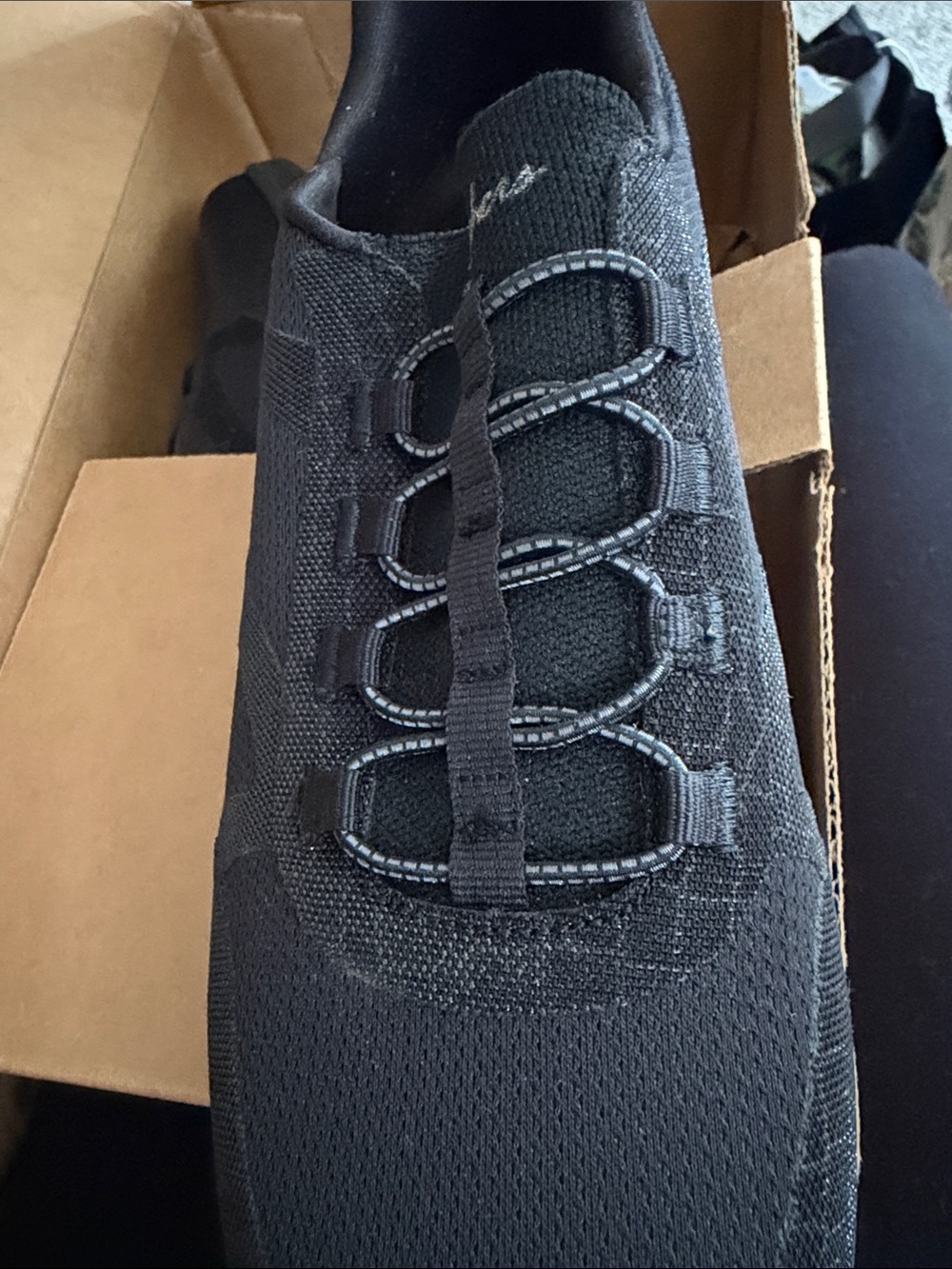 Skechers Black Womens Slip-On Loafers